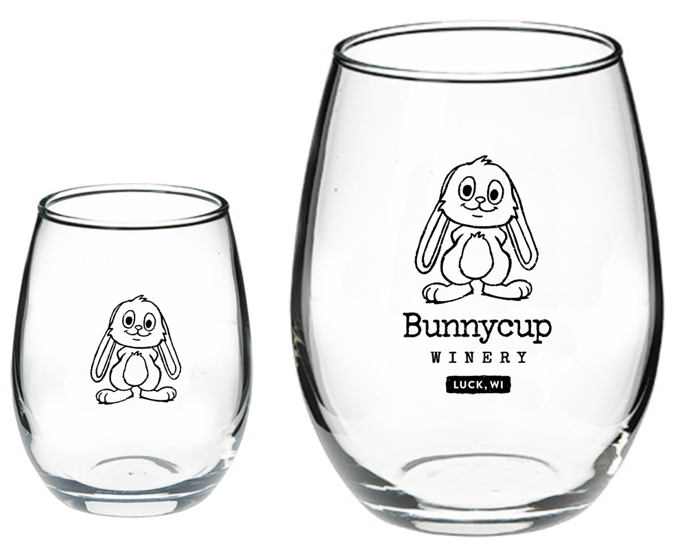 Bunnycup Winery glasses