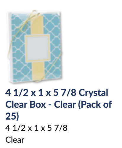 clear card boxes